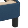 Lit avec matelas bleu 120x200 cm tissu 