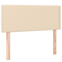Sommier à lattes de lit avec matelas Crème 90x200 cm Tissu 