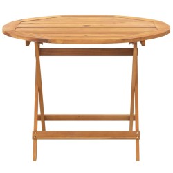 Ensemble à manger de jardin 5 pcs résine tressée et bois massif 