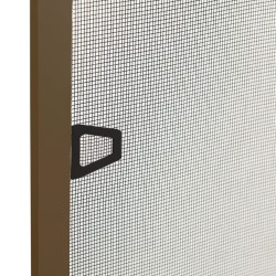 Moustiquaire pour fenêtres Marron 90x120 cm 