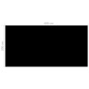 Couverture de piscine Noir 400 x 200 cm PE 