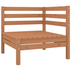Salon de jardin 5 pcs Bois de pin massif Marron miel 