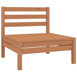 Salon de jardin 5 pcs Bois de pin massif Marron miel 