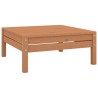 Salon de jardin 5 pcs Bois de pin massif Marron miel 