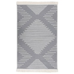 Tapis Gris foncé 120x180 cm Coton 