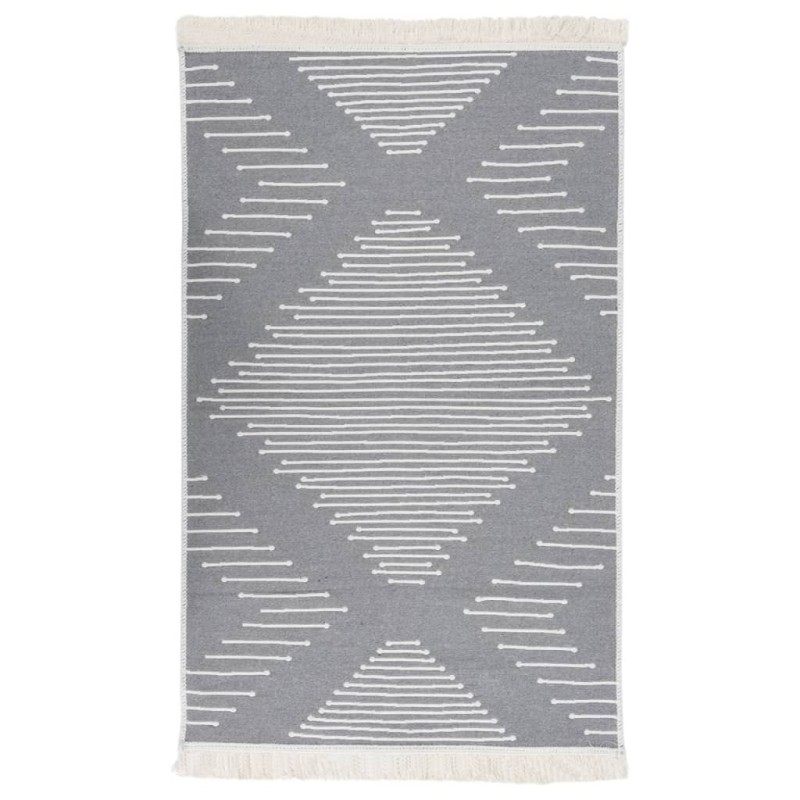 Tapis Gris foncé 120x180 cm Coton Tapis Gris foncé 120x180 cm Coton