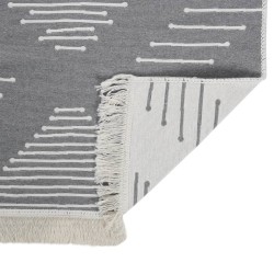 Tapis Gris foncé 120x180 cm Coton 