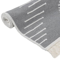 Tapis Gris foncé 120x180 cm Coton 