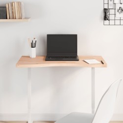Dessus de bureau 80x(36-40)x2,5 cm bois massif de hêtre 