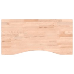 Dessus de bureau 80x(36-40)x2,5 cm bois massif de hêtre 