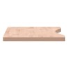 Dessus de bureau 80x(36-40)x2,5 cm bois massif de hêtre 