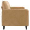 Canapé à 3 places Marron 180 cm Velours 