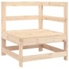 Salon de jardin 5 pcs bois massif de pin 