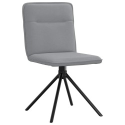 Chaises à manger lot de 6 gris clair tissu 