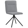 Chaises à manger lot de 6 gris clair tissu 