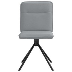 Chaises à manger lot de 6 gris clair tissu 