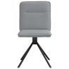 Chaises à manger lot de 6 gris clair tissu 