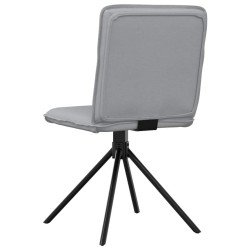 Chaises à manger lot de 6 gris clair tissu 