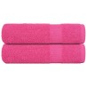 Serviettes de bain 2 pcs rose 100x150 cm 360 g/m² 100% coton 