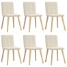 Chaises à manger lot de 6 Lin 