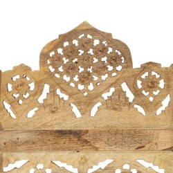 Cloison de séparation 4 panneaux 160x165 cm Bois de manguier 