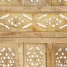 Cloison de séparation 4 panneaux 160x165 cm Bois de manguier 