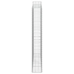 Paniers à gabions arqués 2 pcs 200x30x200/220 cm fer galvanisé 
