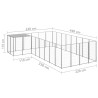 Chenil Argenté 10,89 m² Acier   
