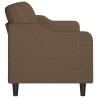 Canapé à 3 places Marron 180 cm Tissu 