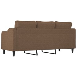 Canapé à 3 places Marron 180 cm Tissu 