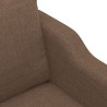 Canapé à 3 places Marron 180 cm Tissu 
