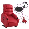 Fauteuil inclinable Rouge Similicuir 
