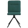 Chaises à manger lot de 6 vert foncé tissu 
