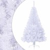 Sapin de Noël artificiel moitié avec support blanc 150 cm PVC 