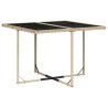 Ensemble à manger de jardin coussins 5 pcs mélange beige rotin 