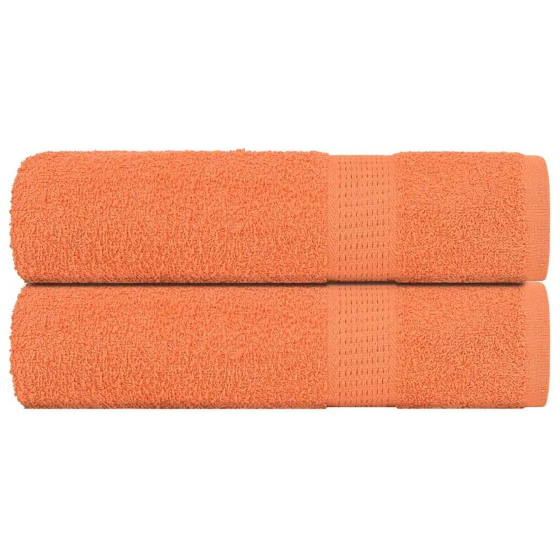 Serviettes de bain 2 pcs orange 100x150 cm 360 g/m² 100% coton 