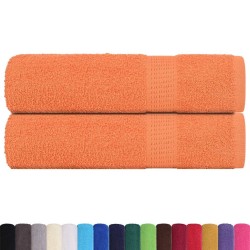 Serviettes de bain 2 pcs orange 100x150 cm 360 g/m² 100% coton 