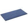 Panneaux muraux 12 pcs Bleu 30x15 cm Tissu 0,54 m² 