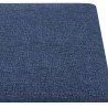 Panneaux muraux 12 pcs Bleu 30x15 cm Tissu 0,54 m² 