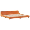 Cadre de lit sans matelas cire marron 200x200cm bois pin massif 