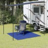 Tapis de tente 200x200 cm Bleu PEHD 