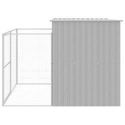 Niche pour chien avec cour gris clair 214x253x181 cm 