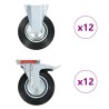 24 pcs Roulettes 200 mm 