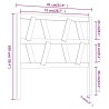 Tête de lit 81x4x100 cm Bois massif de pin 