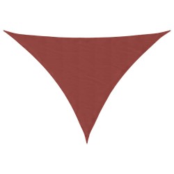 Voile de parasol tissu oxford triangulaire 3x4x4 m terre cuite 