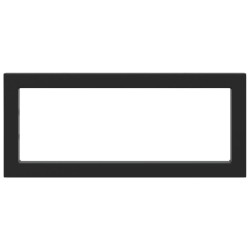 Supports d'étagères pour lavabo 2 pcs noir rectangulaire acier 