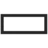 Supports d'étagères pour lavabo 2 pcs noir rectangulaire acier 