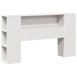 Cadre de lit sans matelas blanc 120x200 cm bois de pin massif 