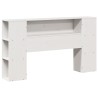 Cadre de lit sans matelas blanc 120x200 cm bois de pin massif 