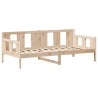 Ensemble de lit de jour et de banc avec toit sans matelas 